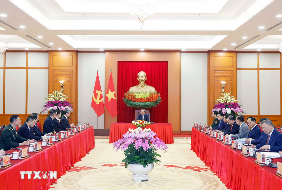 Tổng Bí thư Tô Lâm tiếp các Bộ trưởng Trung Quốc dự Đối thoại chiến lược - Ảnh 2.
