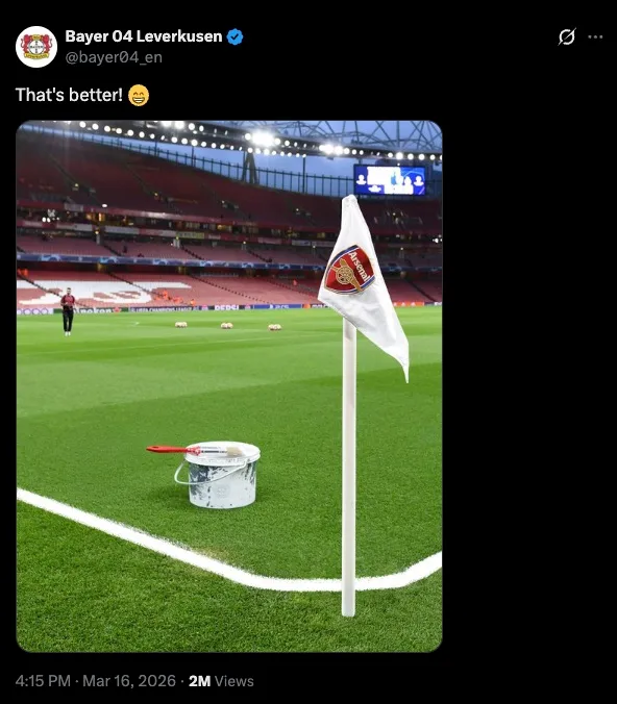 Leverkusen &ldquo;c&agrave; khịa&rdquo; Arsenal trước t&aacute;i đấu ở Champions League - Ảnh 1.