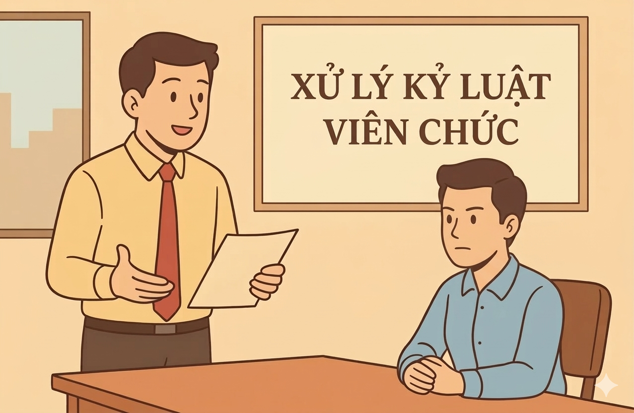 C&aacute;c trường hợp vi&ecirc;n chức chưa xem x&eacute;t xử l&yacute; kỷ luật năm 2026 - Ảnh 1.