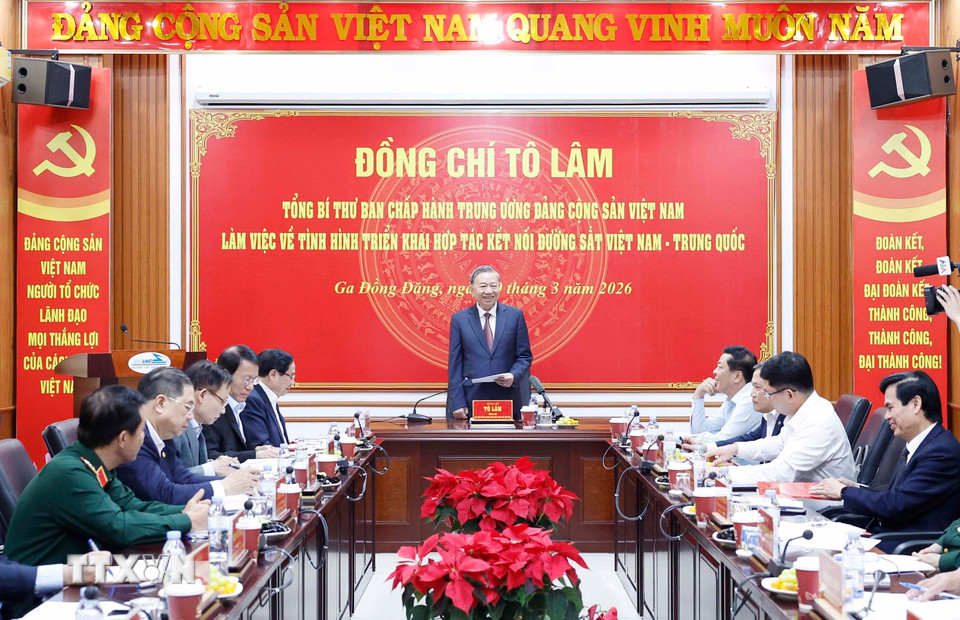 Tổng Bí thư: Đường sắt kết nối Việt Nam - Trung Quốc phải là một đột phá chiến lược - Ảnh 1.