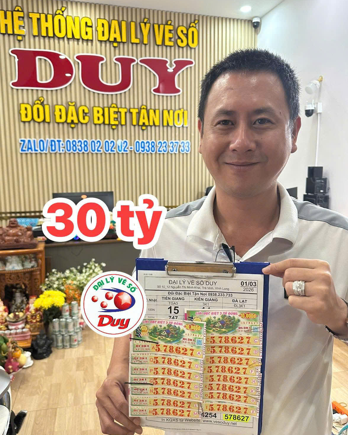 2 Kh&aacute;ch h&agrave;ng tr&uacute;ng độc đắc 32 tỉ đồng Xổ số miền Nam ng&agrave;y 3 - 3 - Ảnh 1.