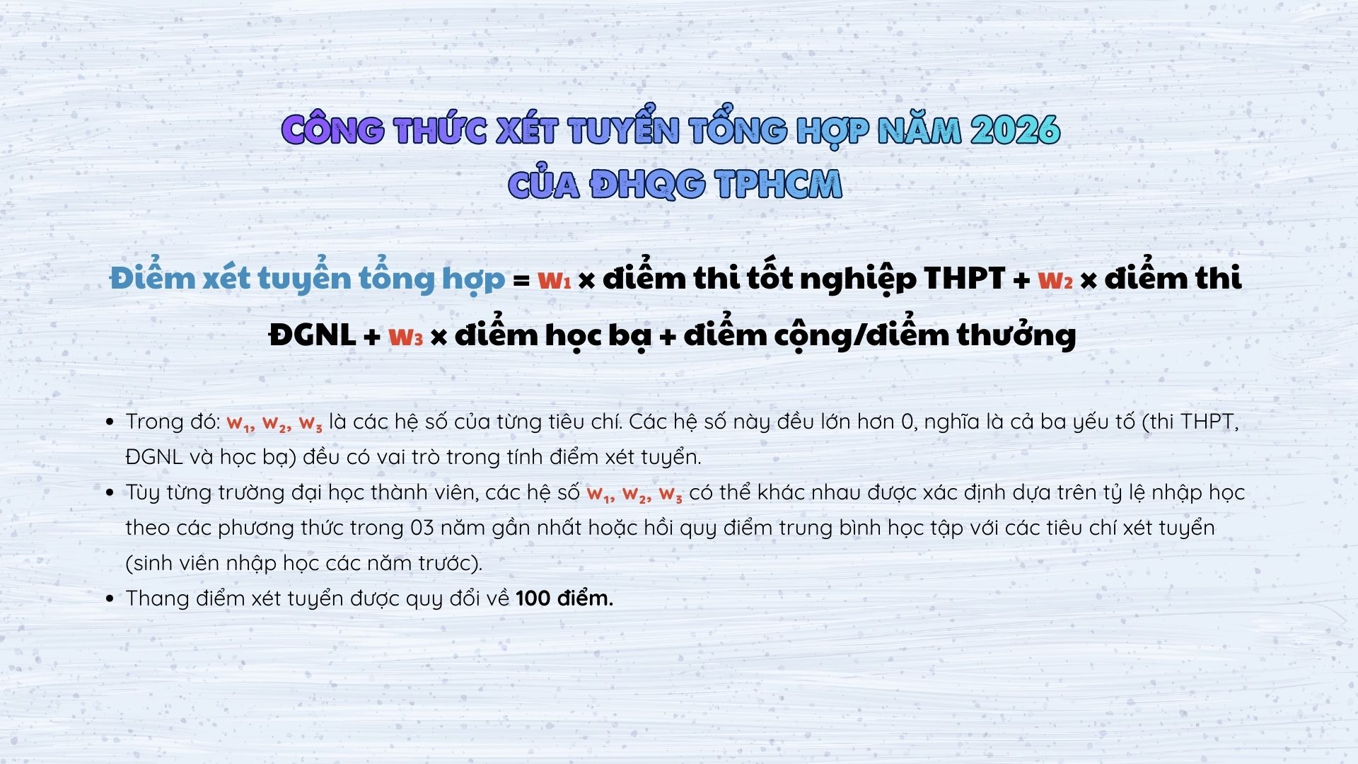 Xét tuyển vào ĐHQG TPHCM, thí sinh lưu ý điều này - Ảnh 1.