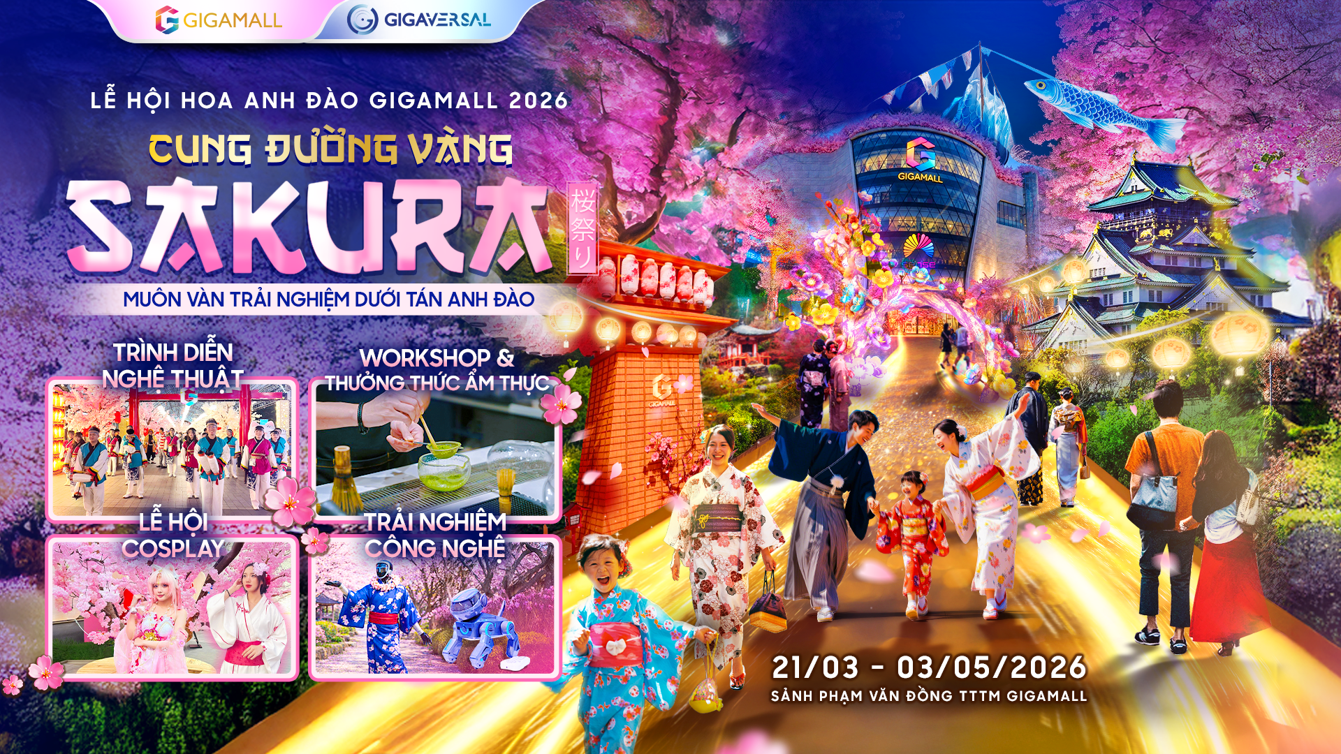 Ngắm sakura tại Lễ hội Hoa Anh đào Gigamall 2026 quy mô bậc nhất TPHCM - mở cửa miễn phí suốt 6 tuần - Ảnh 1.