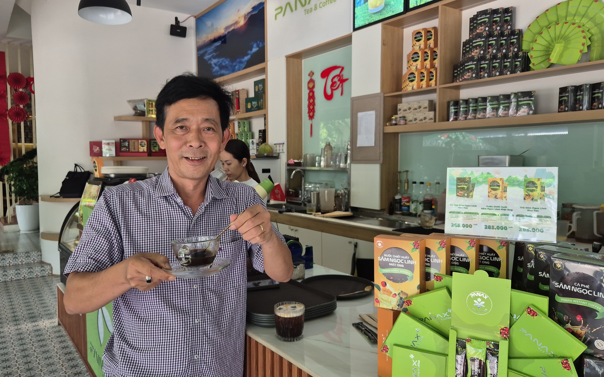 Quốc dân hóa sâm Ngọc Linh từ món cà phê sâm Ngọc Linh