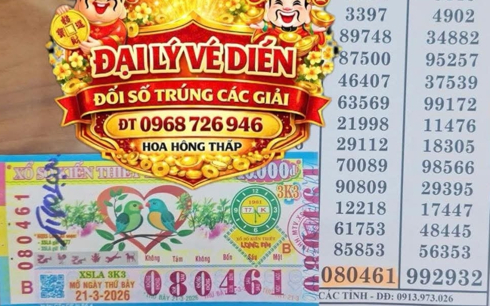 Xổ số miền Nam: Sáng 22-3, lộ diện nhiều người trúng thưởng vé số của 2 đài
