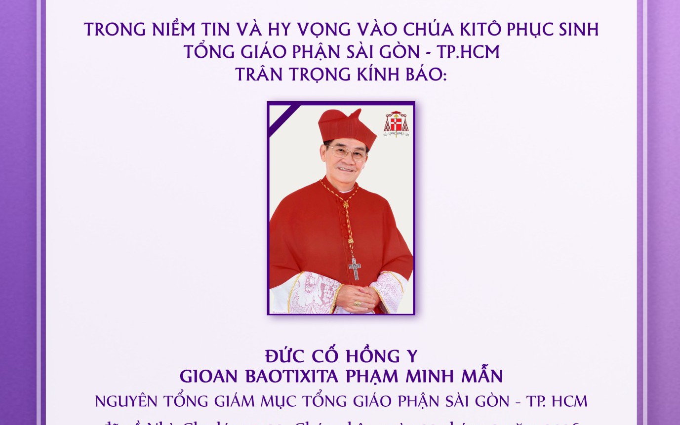 Thánh lễ an táng Đức cố Hồng y Gioan Baotixita Phạm Minh Mẫn không nhận vòng hoa