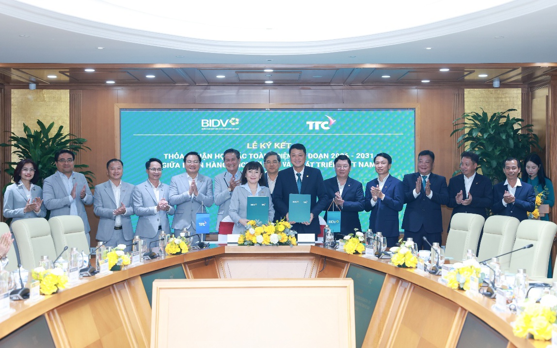 Tập đoàn TTC và BIDV tăng cường hợp tác, thúc đẩy phát triển bền vững