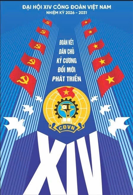 Công bố biểu trưng Đại hội XIV Công đoàn Việt Nam - Ảnh 2.