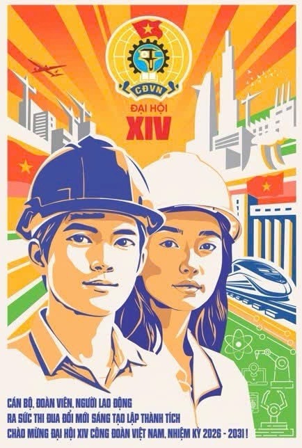 Công bố biểu trưng Đại hội XIV Công đoàn Việt Nam - Ảnh 4.