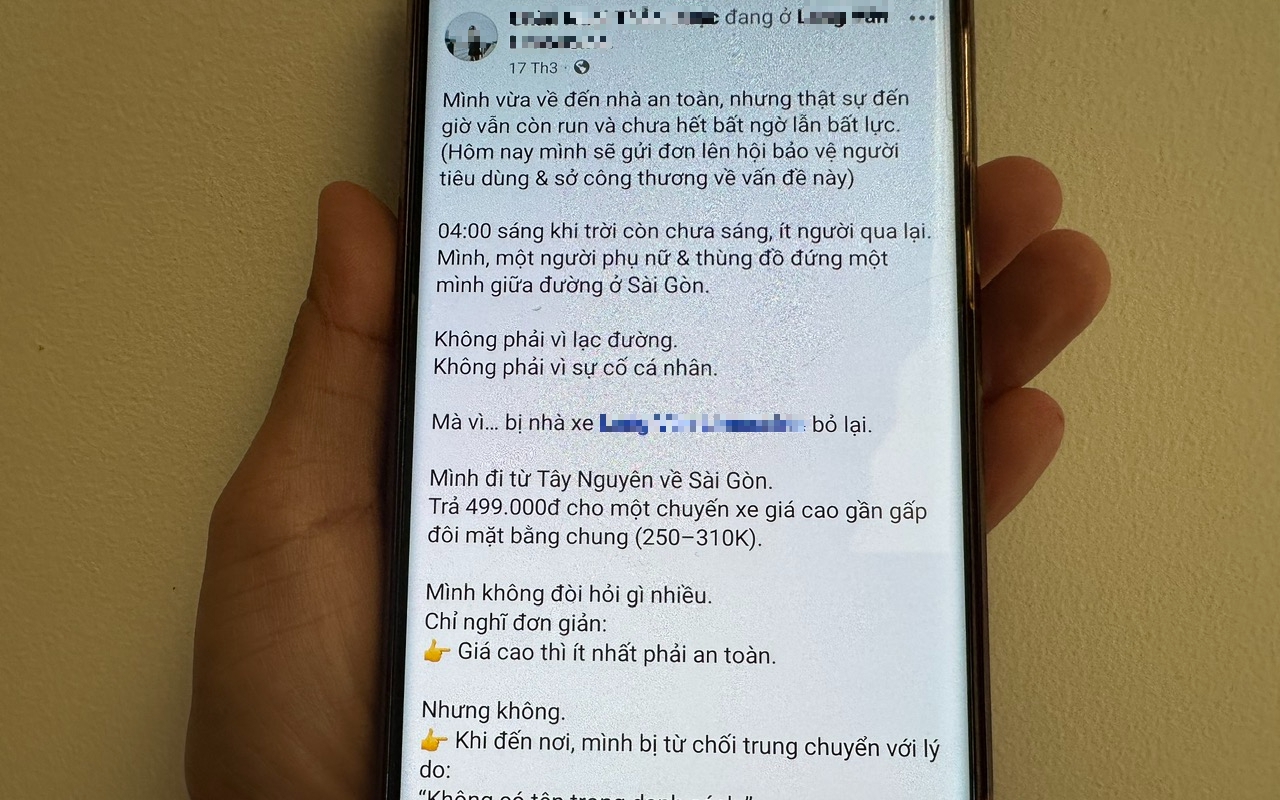 Xôn xao câu chuyện nữ hành khách bị nhà xe "bỏ lại" lúc rạng sáng