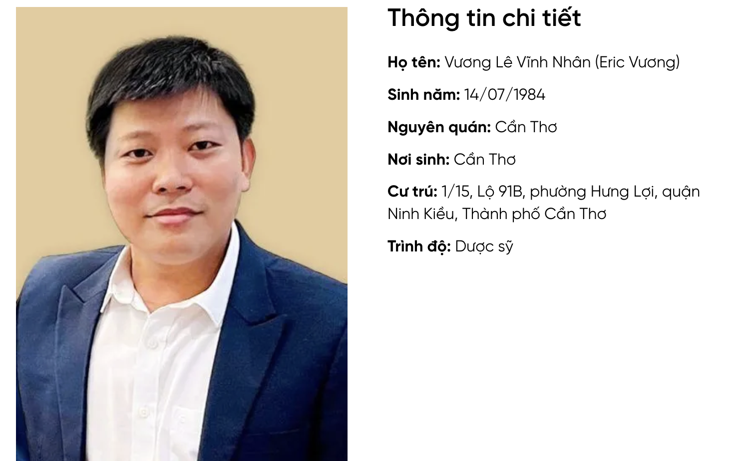 Điều ít ai ngờ về ông Vương Lê Vĩnh Nhân - nhà sáng lập sàn tiền số ONUS vừa bị bắt