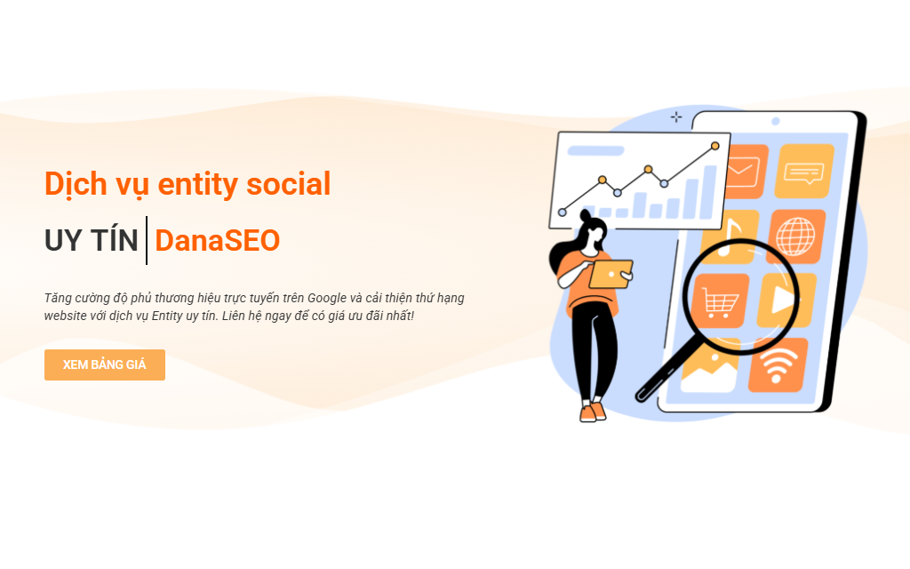 Dịch vụ entity social tại DanaSEO giúp định danh thương hiệu trong thời đại AI