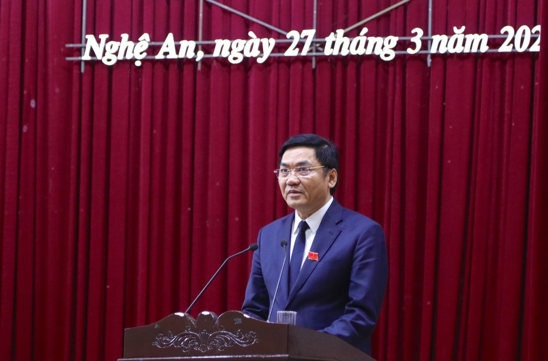 &Ocirc;ng Ho&agrave;ng Nghĩa Hiếu t&aacute;i đắc cử Chủ tịch HĐND tỉnh Nghệ An - Ảnh 1.