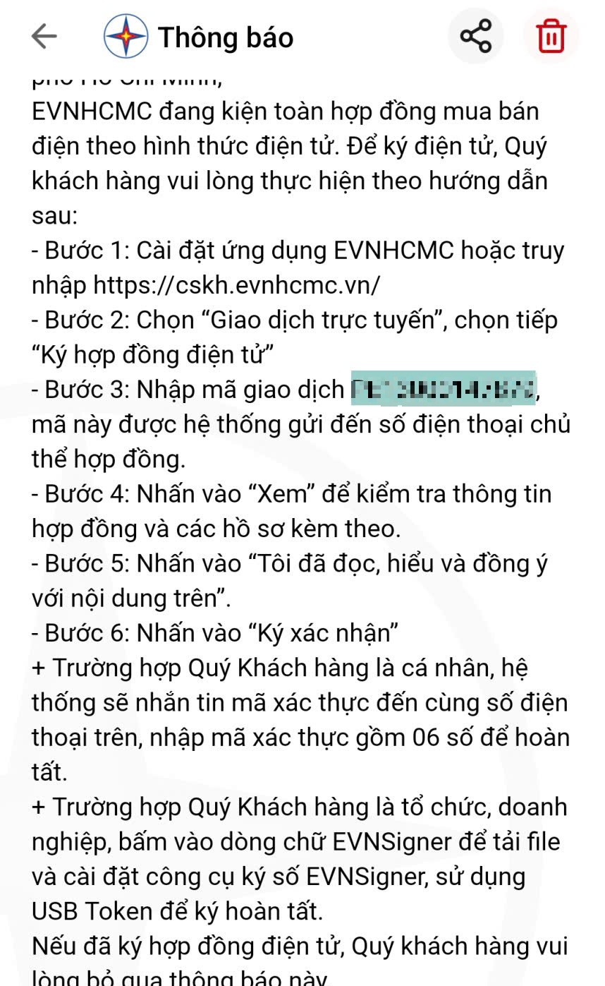 Ký lại hợp đồng điện lực có cần đến trực tiếp hay không năm 2026 - Ảnh 1.