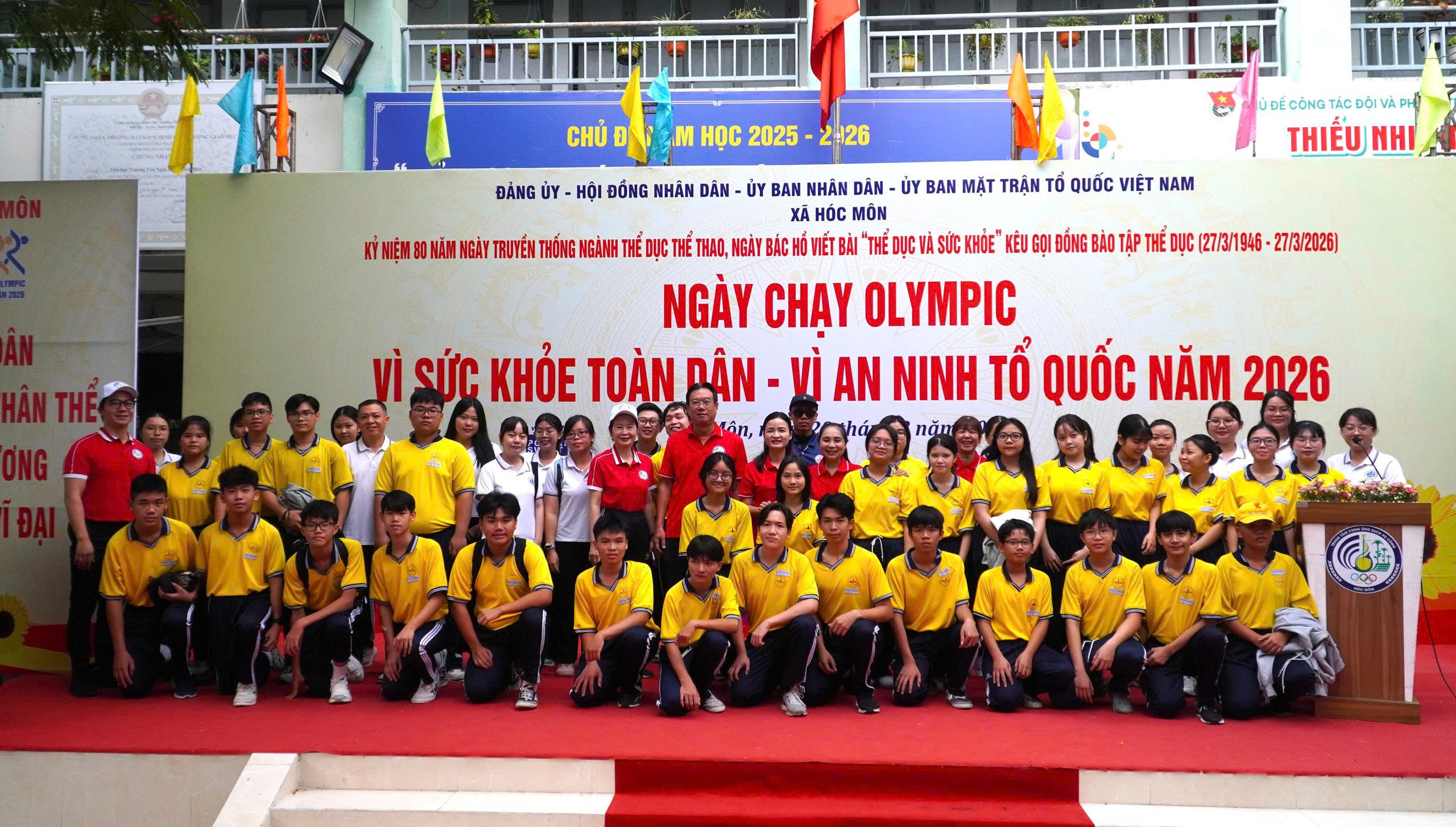 Hơn 600 học sinh, sinh viên xã Hóc Môn "tiếp lửa" Ngày chạy Olympic 2026 - Ảnh 5.