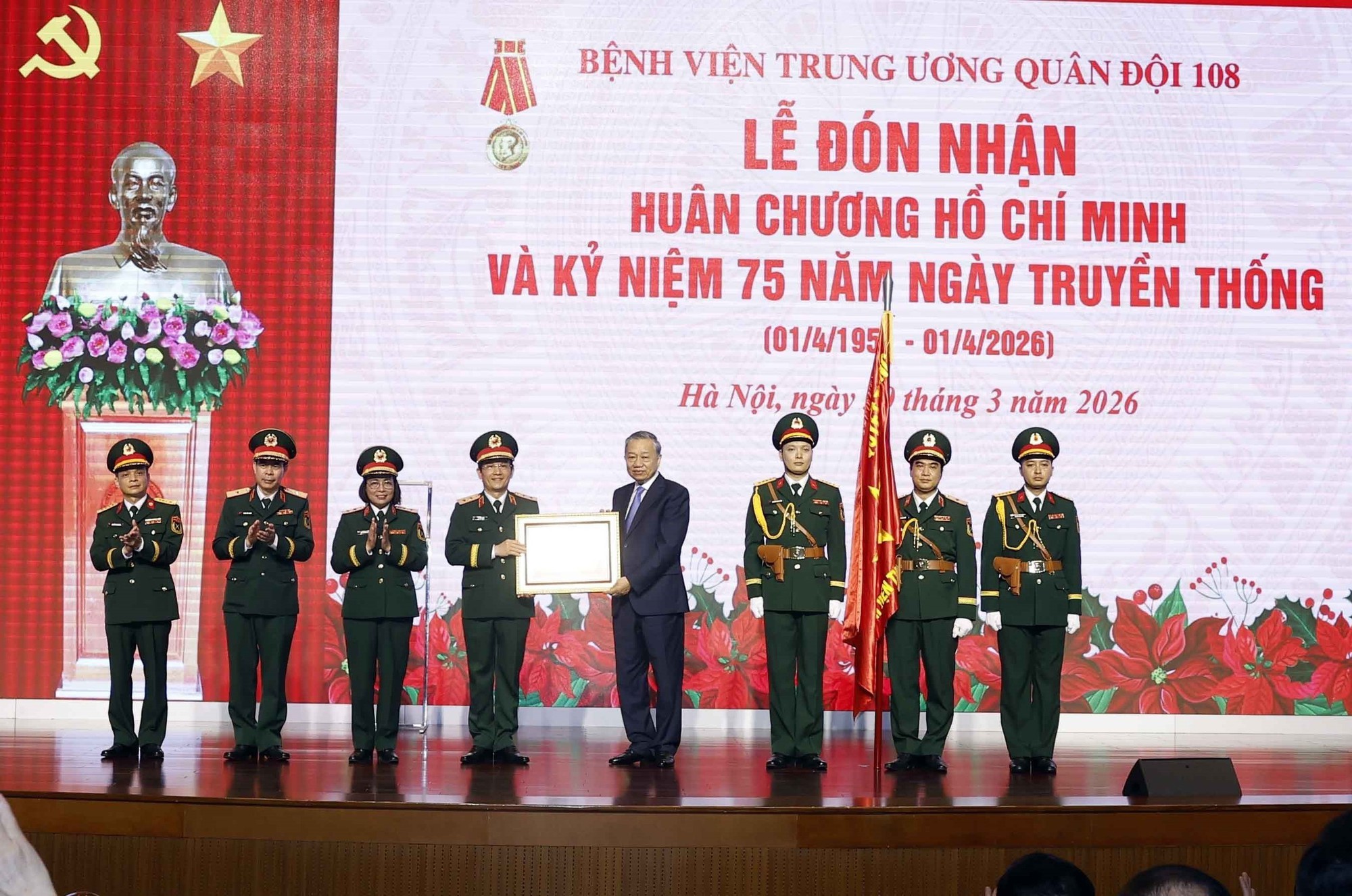 Tổng B&iacute; thư T&ocirc; L&acirc;m nhấn mạnh n&acirc;ng cao chất lượng điều trị tại Bệnh viện Trung ương Qu&acirc;n đội 108 - Ảnh 5.