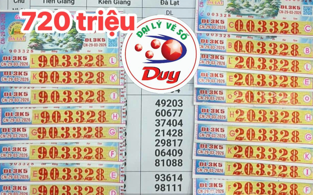 Chiều 30-3, đại lý thông tin về nhiều người trúng thưởng xổ số miền Nam