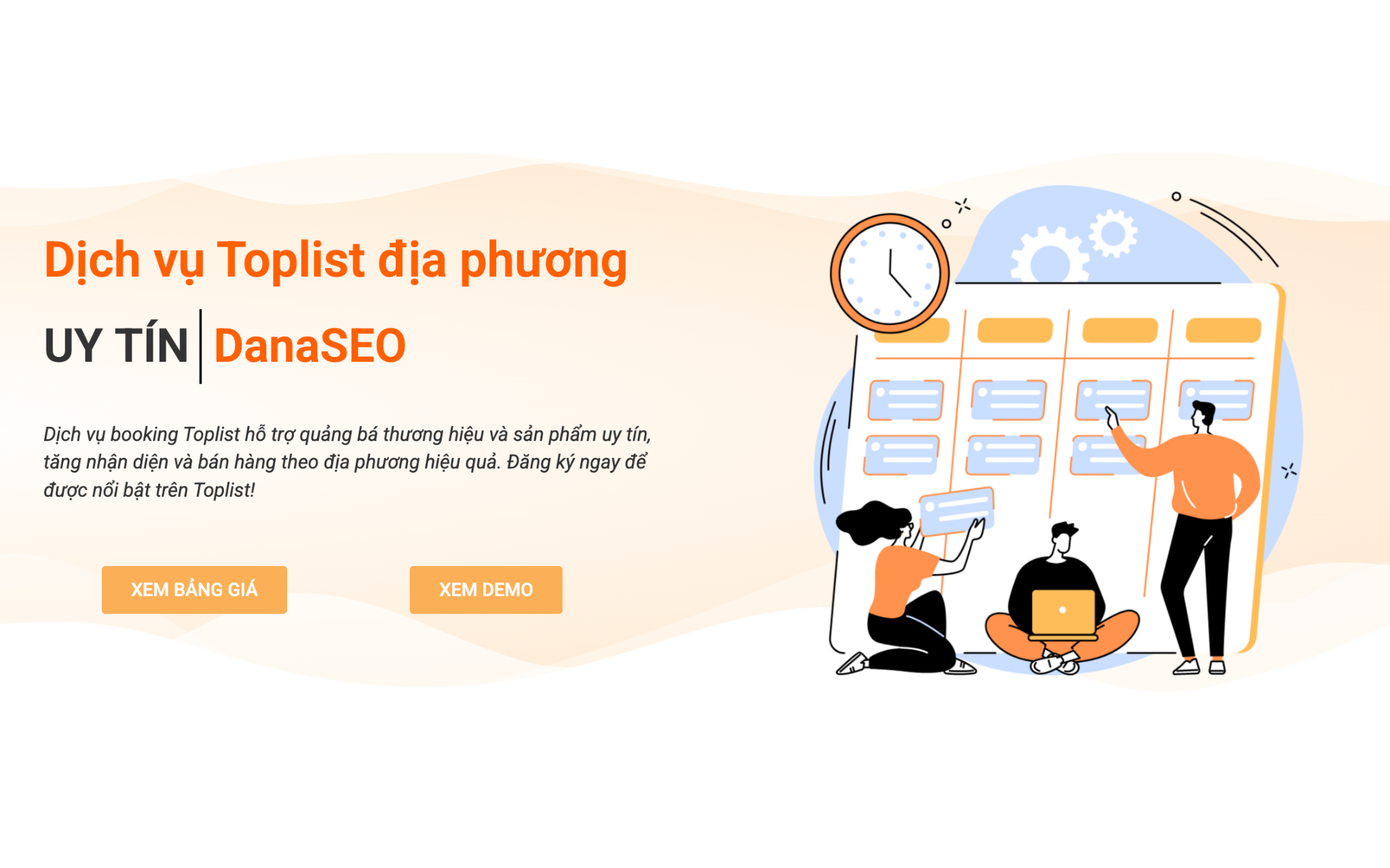 Dịch vụ Toplist từ DanaSEO - Giải pháp tăng nhận diện doanh nghiệp địa phương