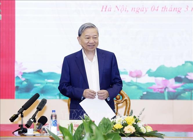 Tổng B&iacute; thư T&ocirc; L&acirc;m: Kết quả c&ocirc;ng t&aacute;c tư tưởng phải l&agrave; ti&ecirc;u ch&iacute; đ&aacute;nh gi&aacute;, xếp loại, xem x&eacute;t c&aacute;n bộ  - Ảnh 2.