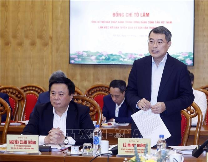 Tổng B&iacute; thư T&ocirc; L&acirc;m: Kết quả c&ocirc;ng t&aacute;c tư tưởng phải l&agrave; ti&ecirc;u ch&iacute; đ&aacute;nh gi&aacute;, xếp loại, xem x&eacute;t c&aacute;n bộ  - Ảnh 3.