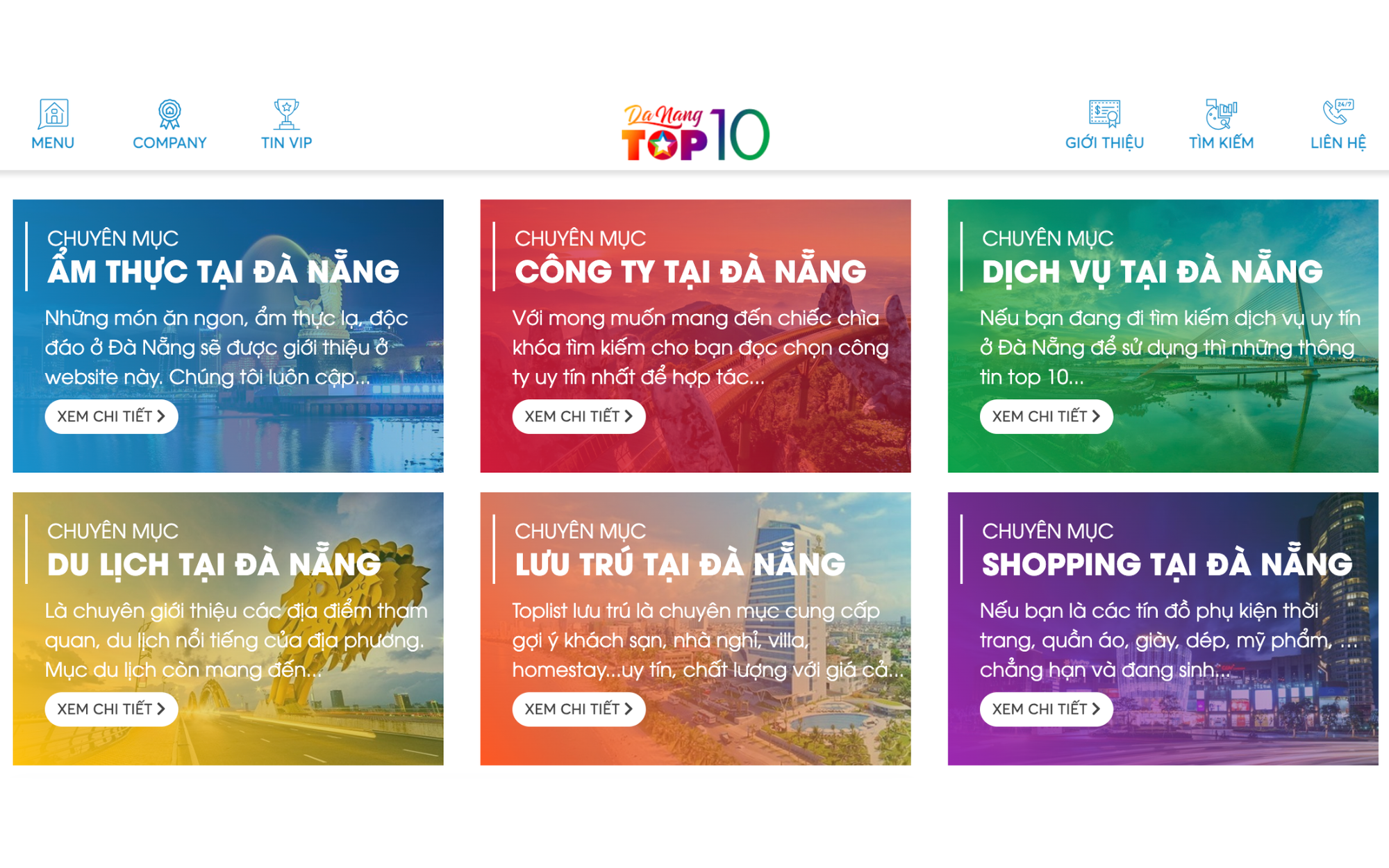 Top10DaNang: Tổng hợp địa điểm ăn uống, vui chơi, lưu trú tại Đà Nẵng