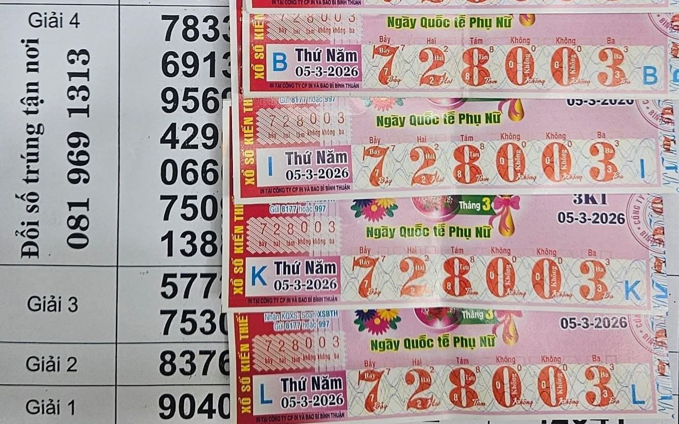 Sáng 6-3, lộ diện người trúng 2 giải độc đắc của xổ số miền Nam