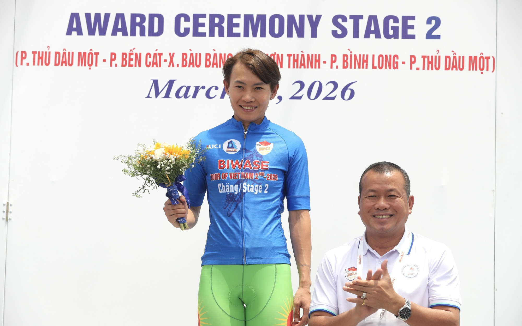 Nguyễn Thị Thật thắng chặng 2 Giải xe đạp Biwase Tour of Vietnam 2026