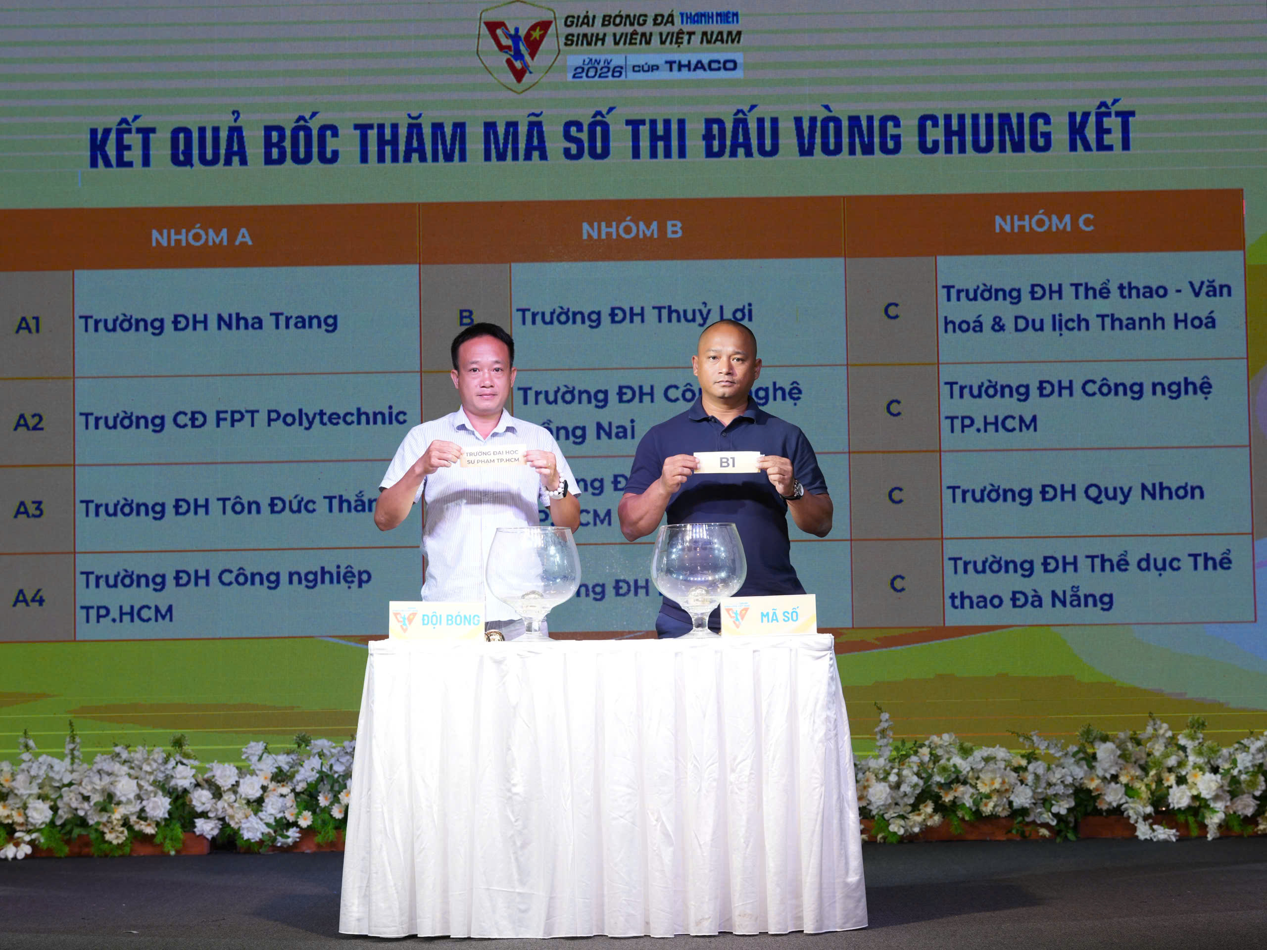 Giải b&oacute;ng đ&aacute; Thanh Ni&ecirc;n sinh vi&ecirc;n Việt Nam lộ diện c&aacute;c đội của 3 bảng đấu - Ảnh 1.