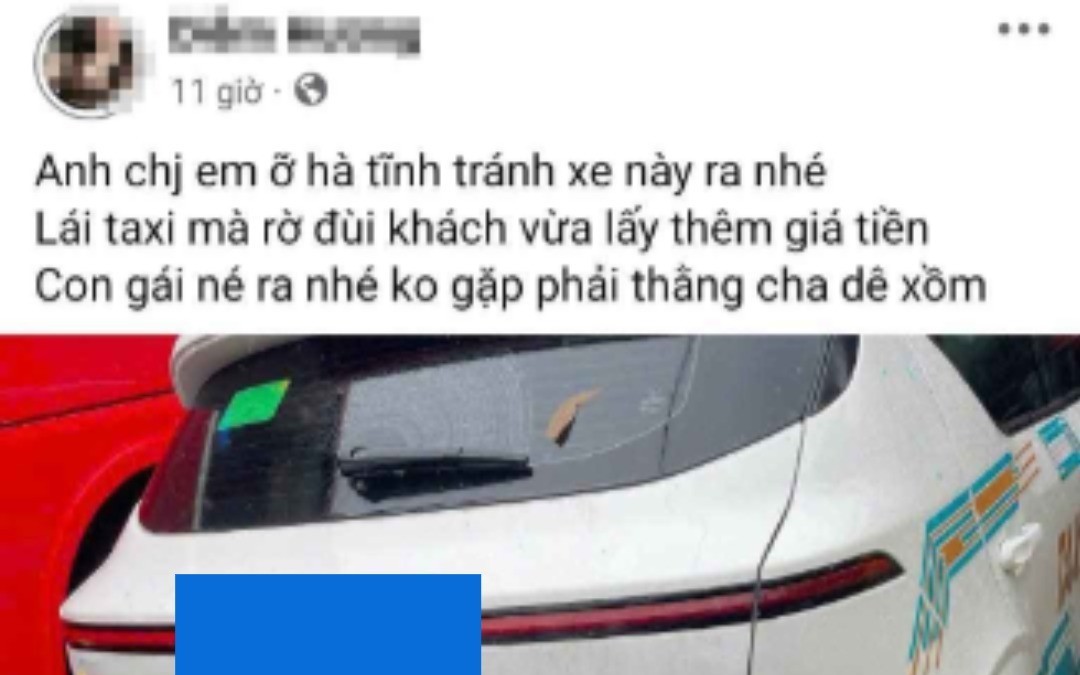 Nữ hành khách đăng bài "tố" tài xế có hành vi sàm sỡ gây xôn xao dư luận