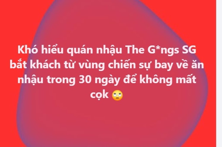 Kết cục bất ngờ vụ khách ở Dubai hủy cọc bàn tại quán nhậu The Gangs TPHCM - Ảnh 3.