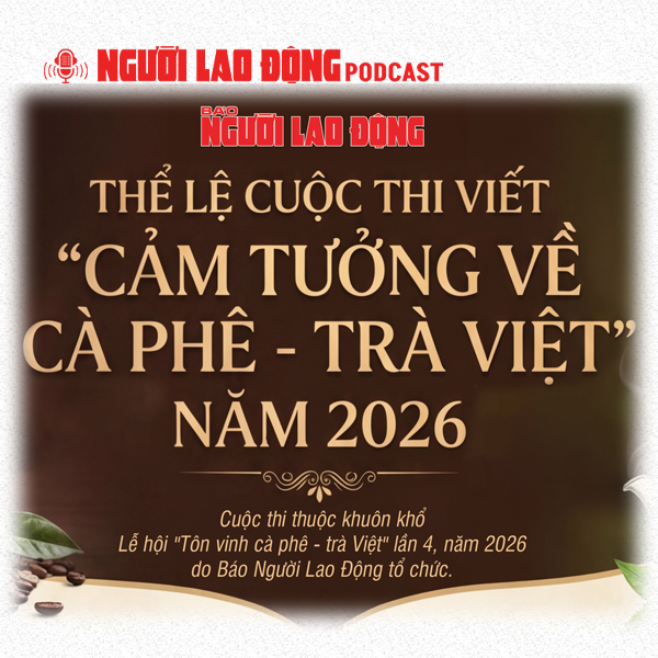 Mời tham gia cuộc thi "Cảm tưởng về cà phê - trà Việt" do Báo Người Lao Động tổ chức