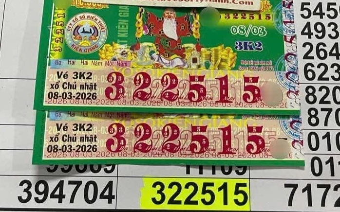 Xổ số miền Nam: Lộ diện 2 người trúng 2 giải độc đắc trong đêm 8-3