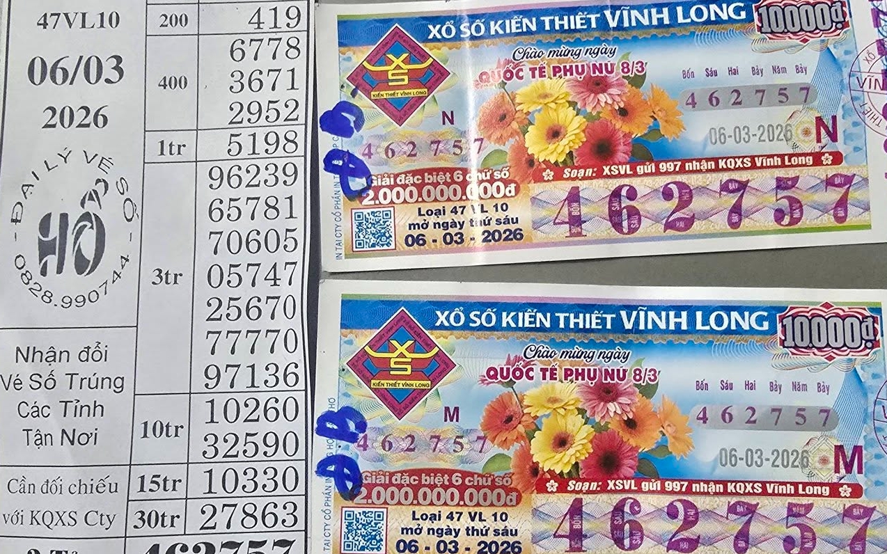 Một đại lý lập “kỷ lục” về 13 giải độc đắc xổ số miền Nam