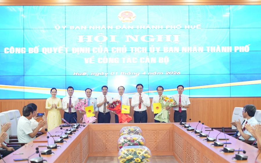 Hai Phó Chủ tịch UBND TP Huế được điều động giữ chức vụ mới