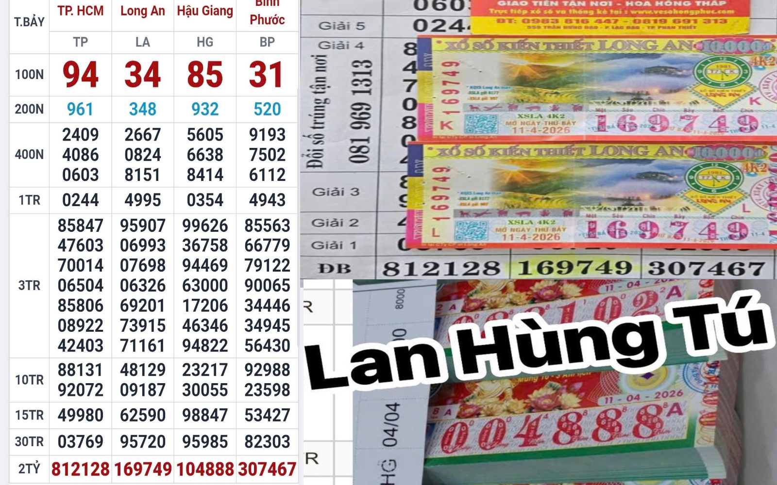 Chiều 12-4, xổ số miền Nam tìm ra nơi trúng 3 giải độc đắc