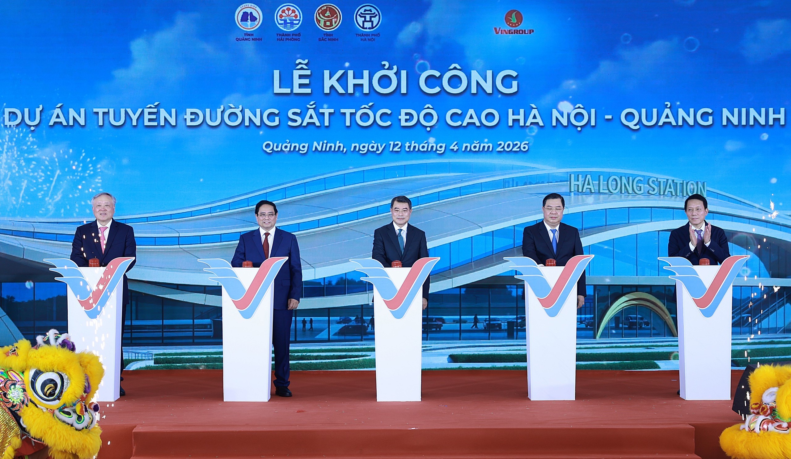 Vingroup khởi công tuyến đường sắt tốc độ cao Hà Nội - Quảng Ninh trị giá hơn 5,6 tỉ USD - Ảnh 3.