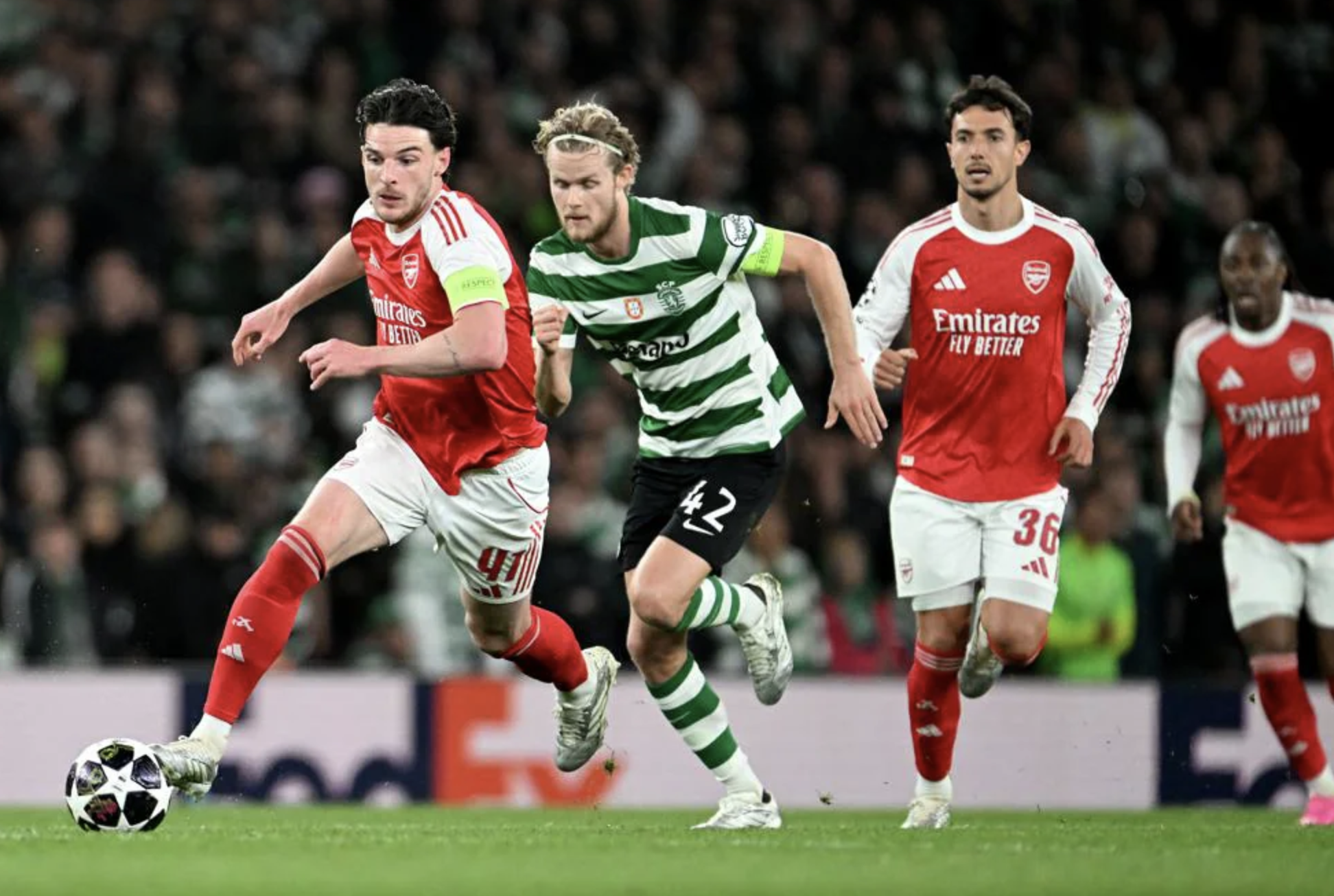 Nhọc nhằn vượt ải Sporting, Arsenal vào bán kết Champions League - Ảnh 4.