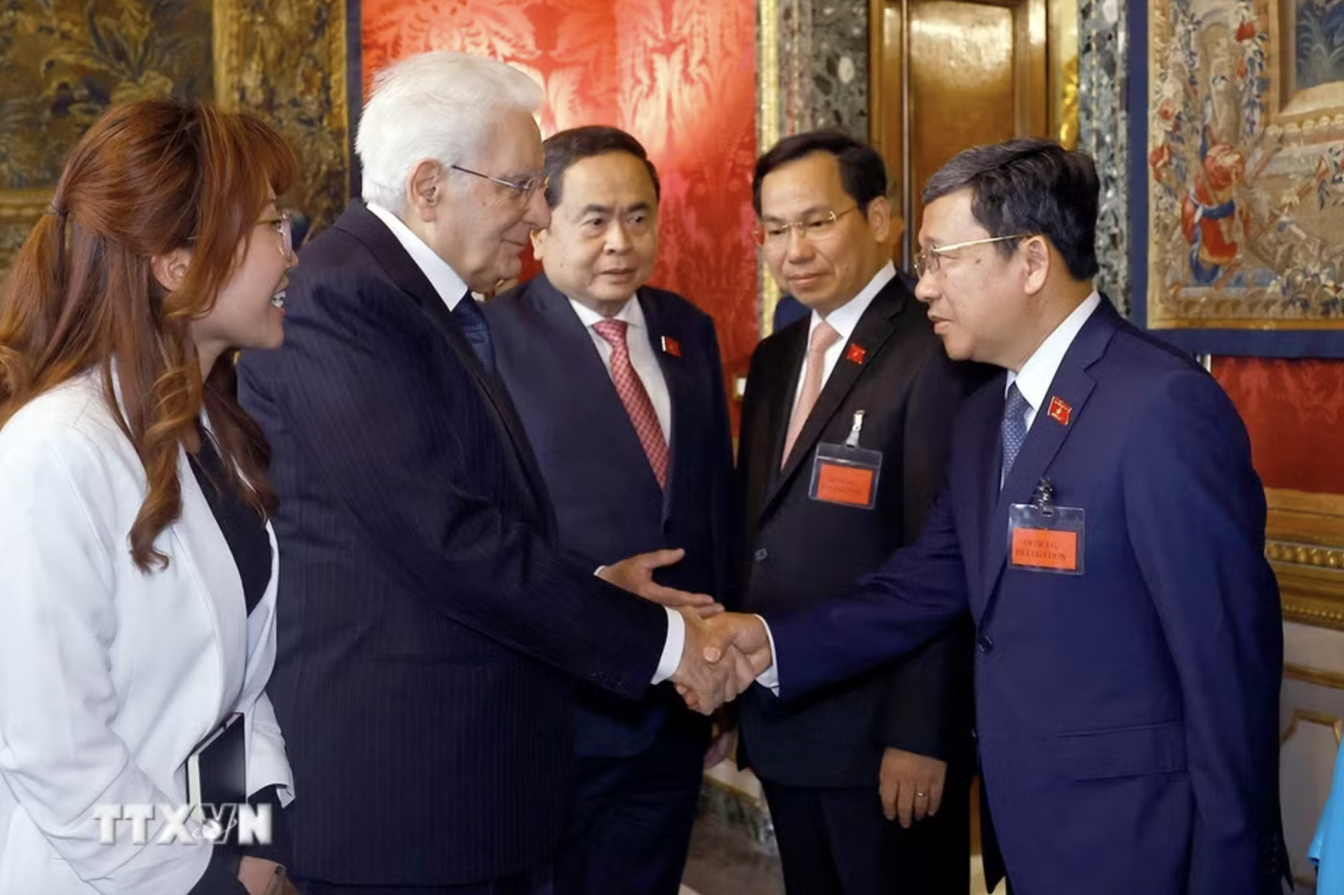 Chủ tịch Quốc hội Trần Thanh Mẫn hội kiến Tổng thống &Yacute; - Ảnh 5.
