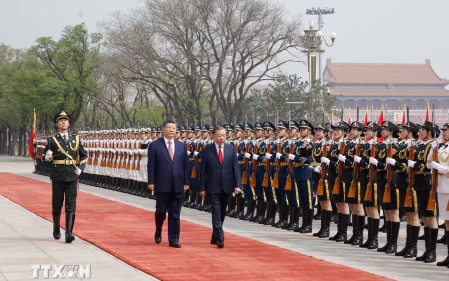 Trung Quốc bắn 21 loạt đại bác chào mừng Tổng Bí thư, Chủ tịch nước Tô Lâm thăm cấp Nhà nước