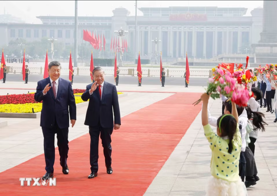 Trung Quốc bắn 21 loạt đại b&aacute;c ch&agrave;o mừng Tổng B&iacute; thư, Chủ tịch nước T&ocirc; L&acirc;m thăm cấp Nh&agrave; nước - Ảnh 6.