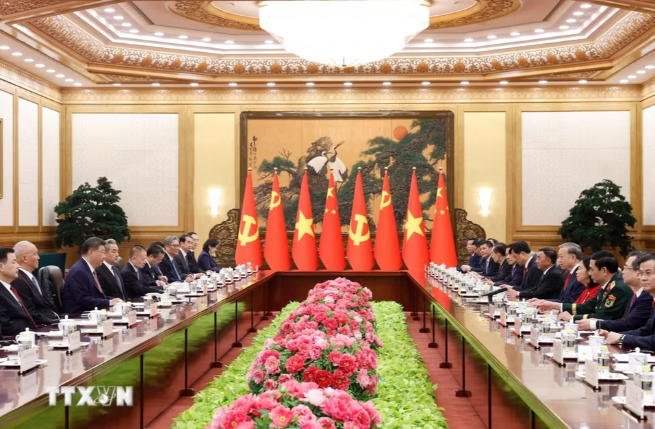 Tổng Bí thư, Chủ tịch nước Tô Lâm hội đàm với Tổng Bí thư, Chủ tịch Trung Quốc Tập Cận Bình - Ảnh 3.
