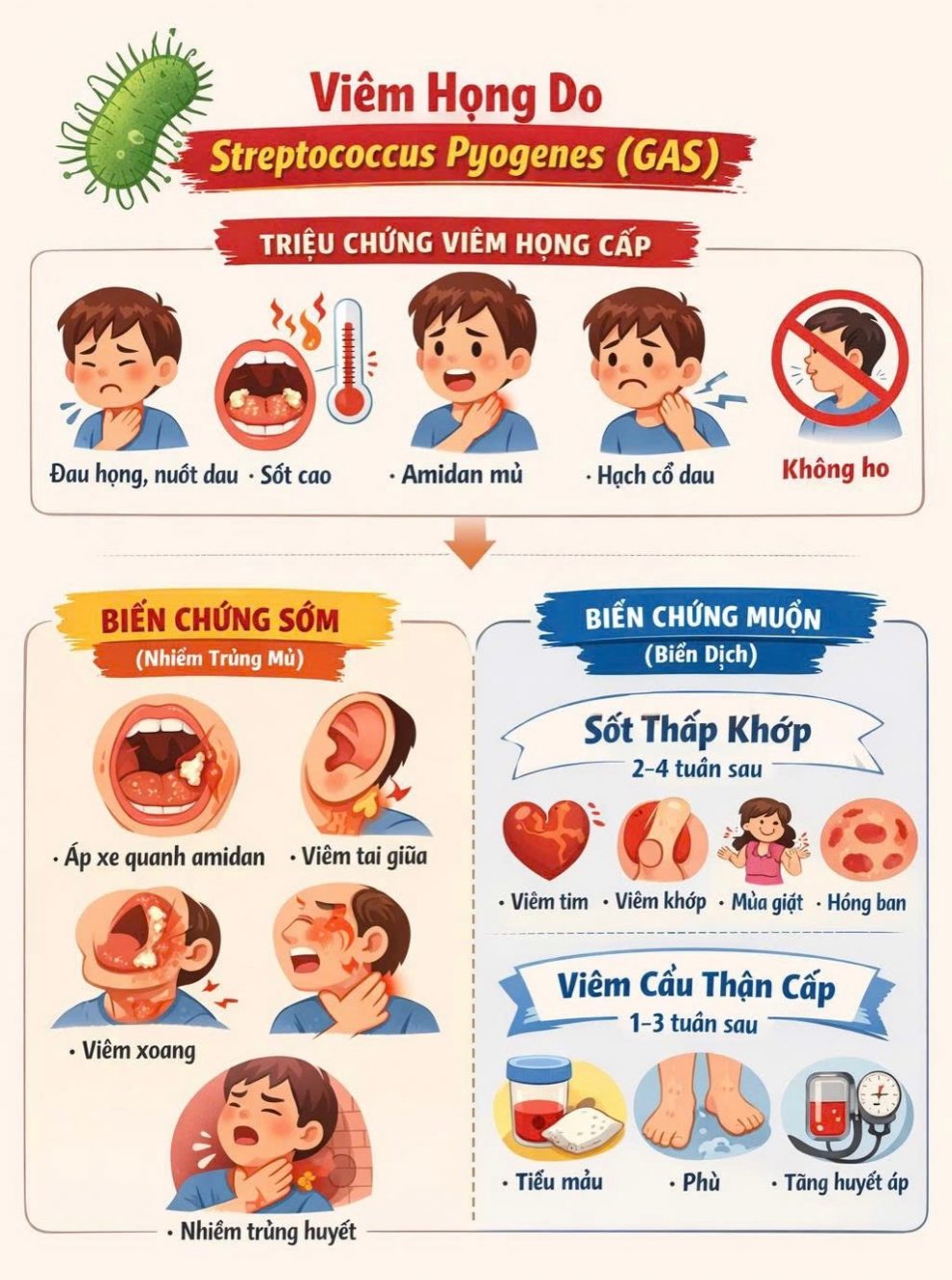 Bệnh nhi nguy kịch bị biến chứng nguy hiểm từ viêm họng do liên cầu - Ảnh 1.