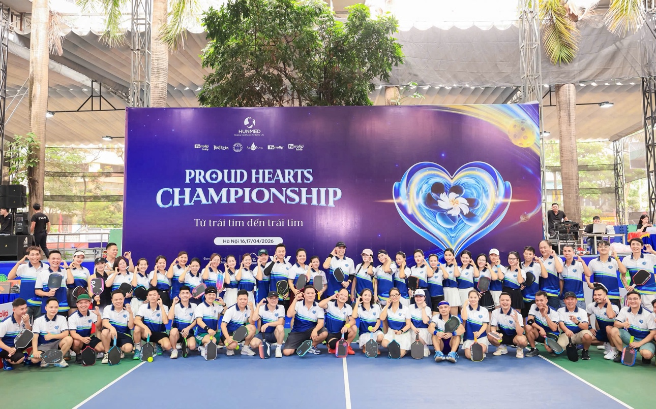 Công ty TNHH Dược Hunmed tổ chức giải pickleball gây quỹ mổ tim cho trẻ em nghèo