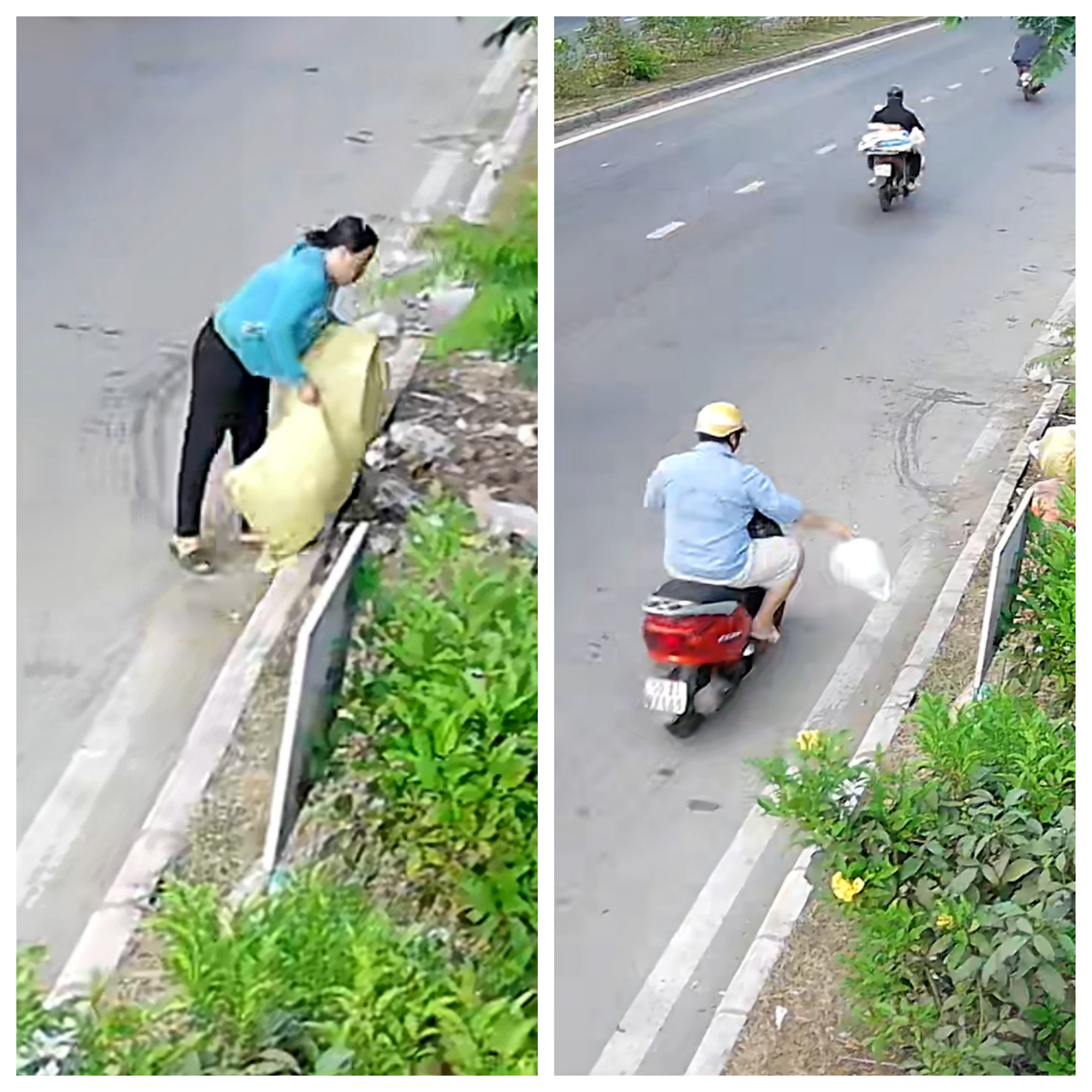 TPHCM: Ph&aacute;t hiện qua camera, xử phạt nguội 2 trường hợp vứt r&aacute;c nơi c&ocirc;ng cộng - Ảnh 1.
