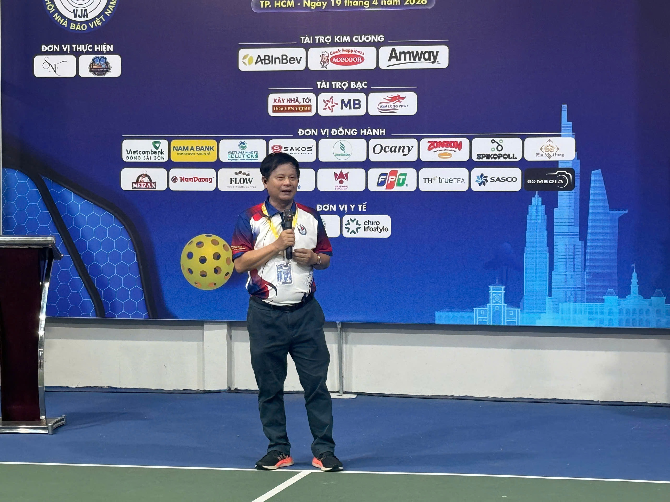 Giải Pickleball Hội Nh&agrave; b&aacute;o Việt Nam 2026: Kết nối đội ngũ l&agrave;m b&aacute;o - Ảnh 1.