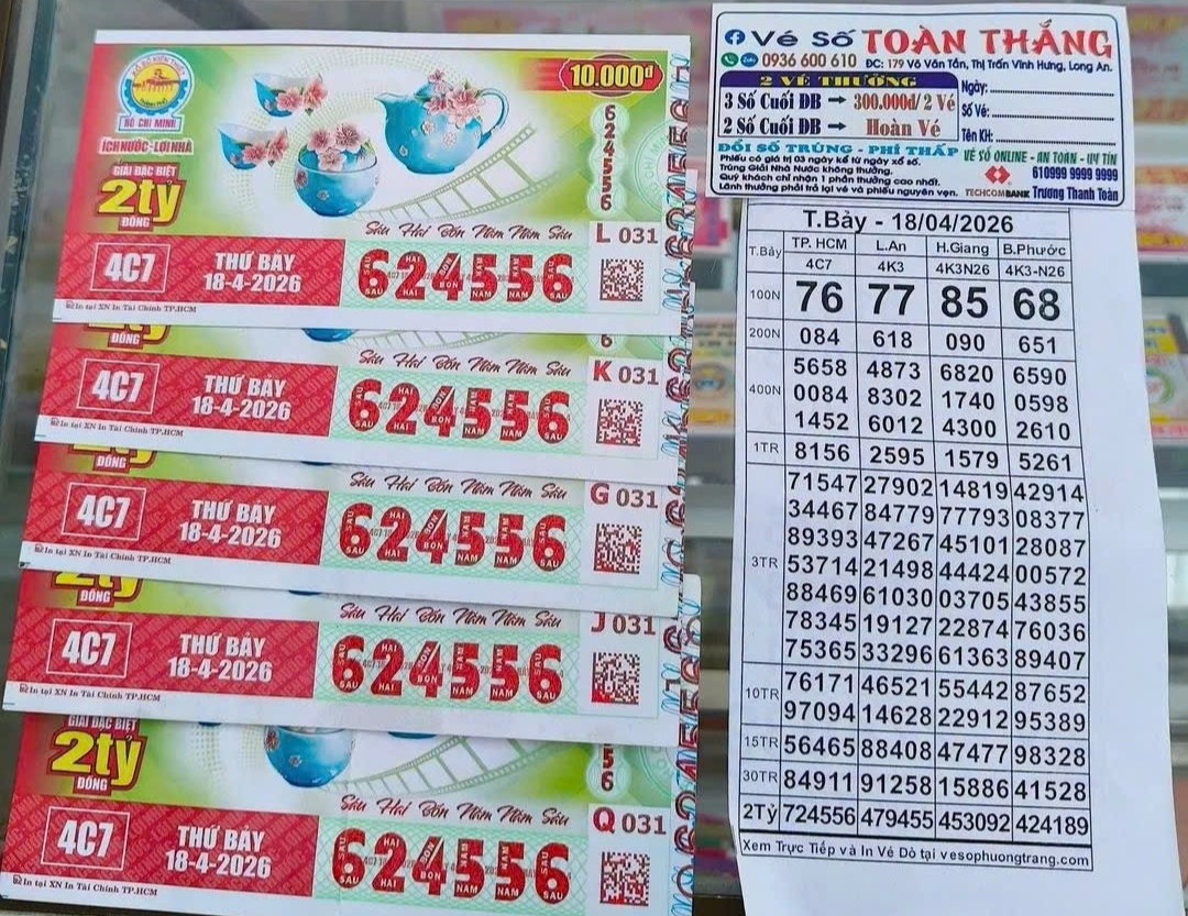 Nhiều người ở TPHCM, T&acirc;y Ninh v&agrave; Đồng Th&aacute;p tr&uacute;ng xổ số miền Nam v&agrave;o chiều 19-4 - Ảnh 2.
