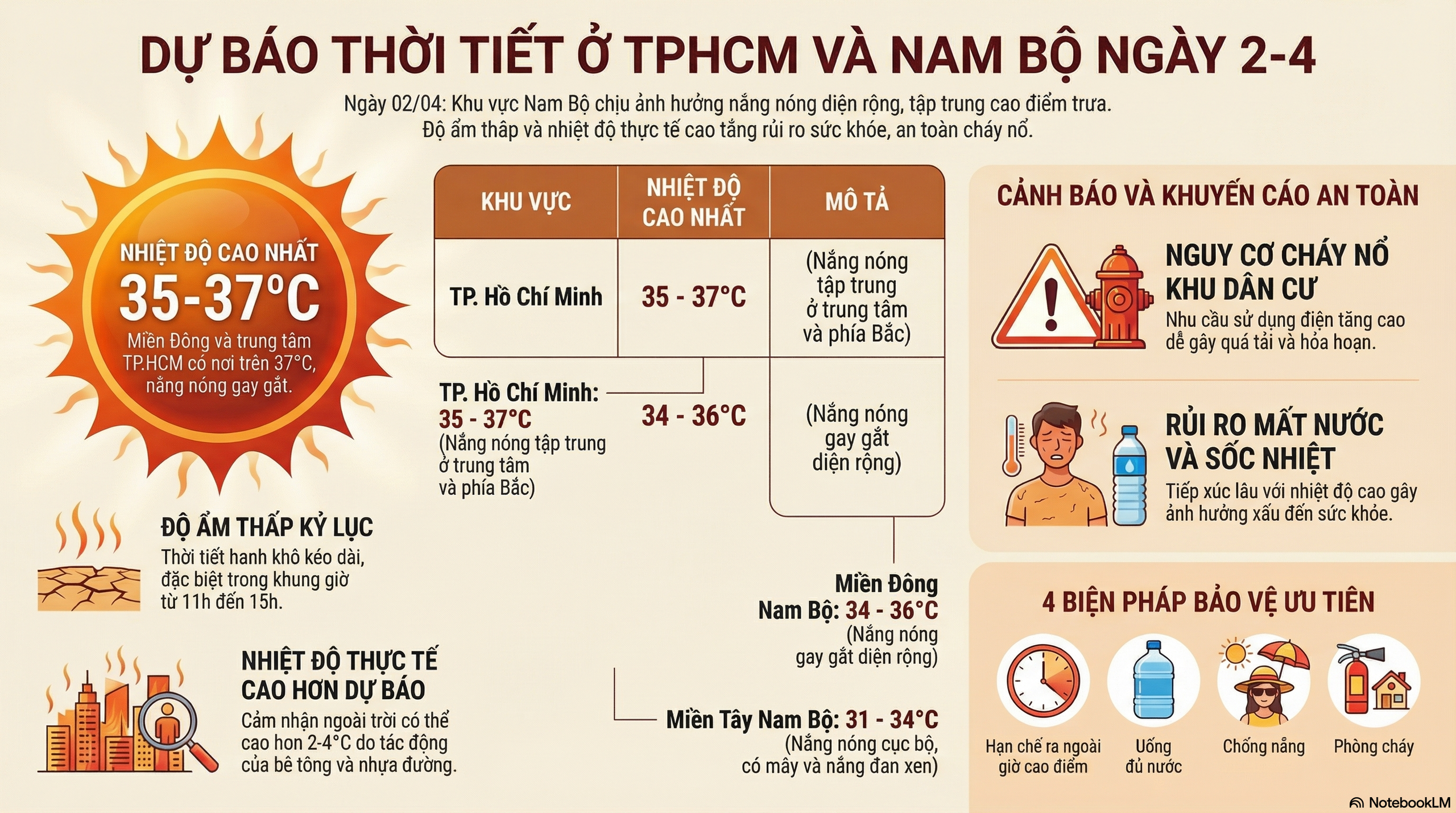 Dự b&aacute;o thời tiết h&ocirc;m nay, 2-4: TPHCM v&agrave; Nam Bộ nắng n&oacute;ng, nhiệt độ cao - Ảnh 1.