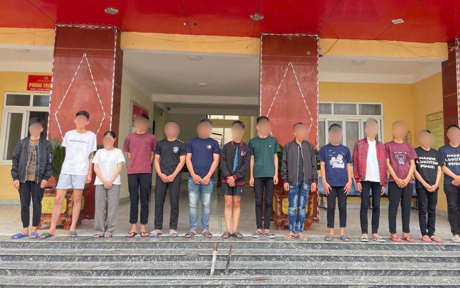 Ngăn chặn kịp thời nhóm thanh thiếu niên chuẩn bị hung khí để đua xe trái phép