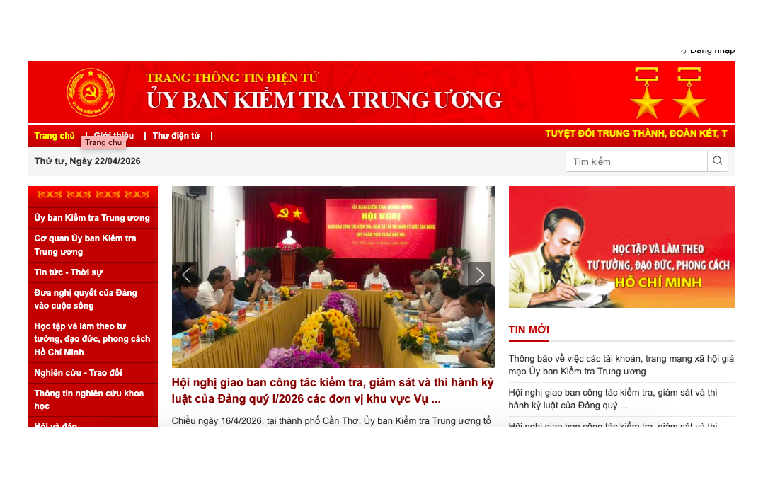 Nhiều tài khoản, trang mạng xã hội giả mạo Ủy ban Kiểm tra Trung ương