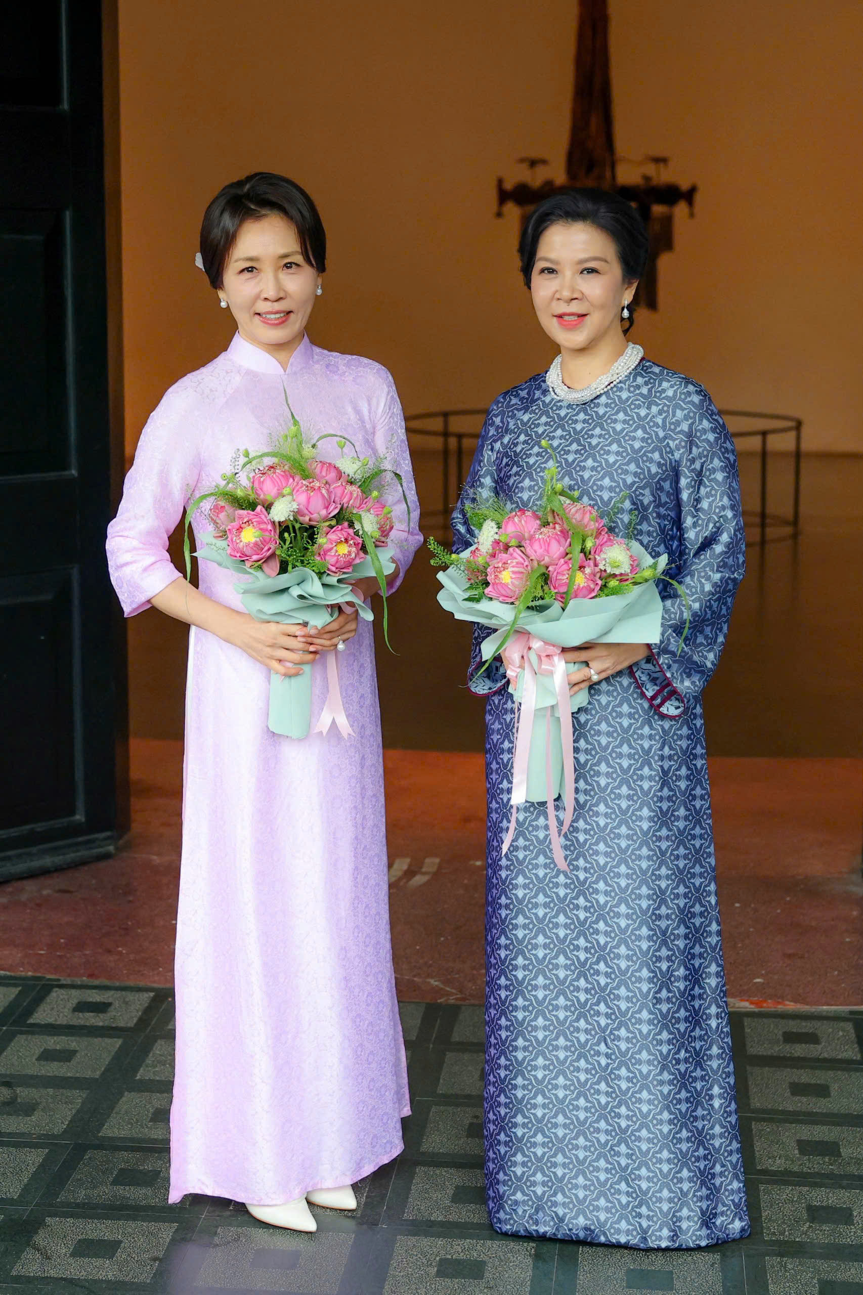 Hai Đệ nhất Phu nh&acirc;n Việt Nam - H&agrave;n Quốc thăm Bảo t&agrave;ng D&acirc;n tộc học Việt Nam - Ảnh 2.